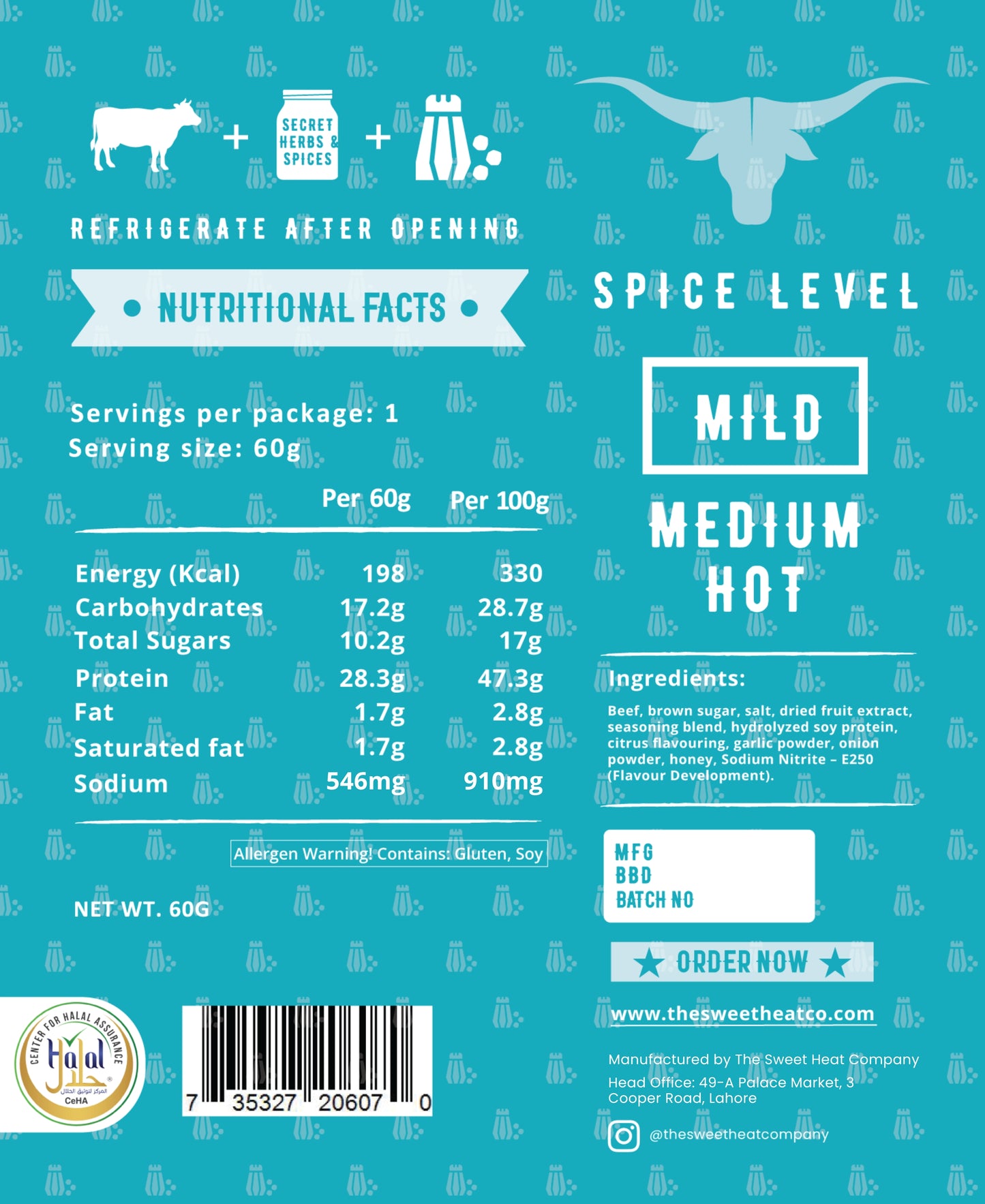 Black Pepper - Beef Jerky - 60g