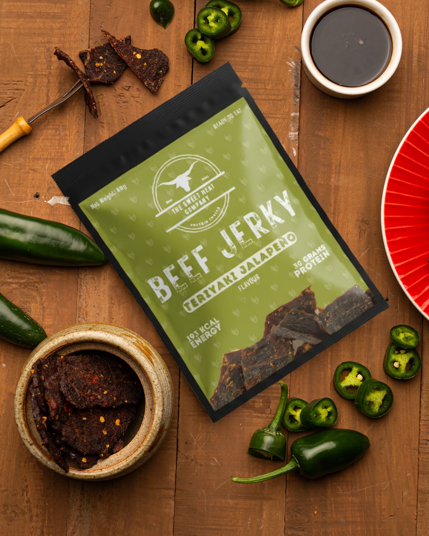 Teriyaki Jalapeño - Beef Jerky - 60g