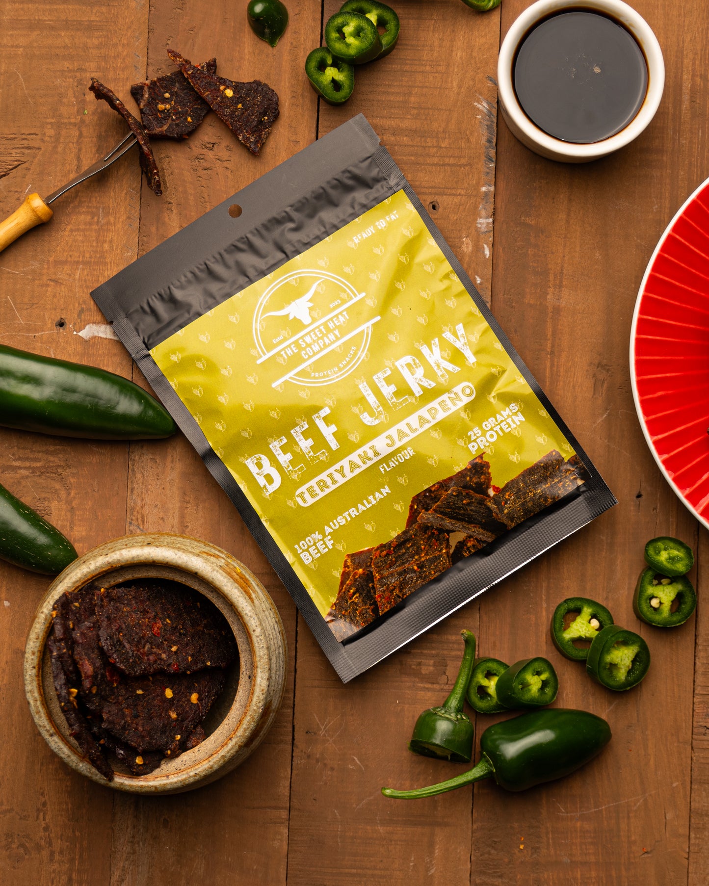 Teriyaki Jalapeño - Beef Jerky - 60g